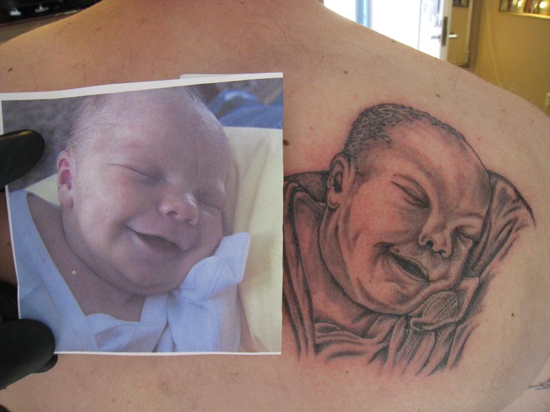 tatuagem de bebê